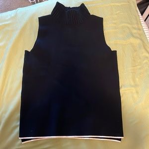 Black knit vest